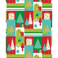 Gift Wrap (24"x100') MERRY CHRISTMAS TREES